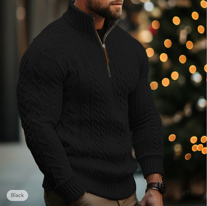 Liam | Herren Pullover mit Reißverschluss - Stilvoll & Warm