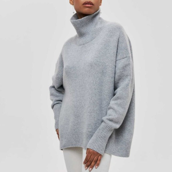 Damen Turtleneck Pullover – Weich Warm Stilvoll